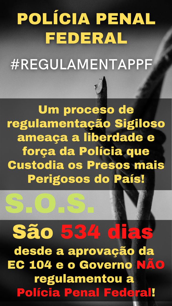 ppfvieira's tweet photo. @DelegadoTorres @JusticaGovBR #RegulamentaPPF https://t.co/ZBRfO336Mz