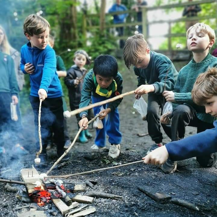 51stBathScouts's tweet photo. This week our Beavers &amp; Cubs practiced their firelighting skills and their efforts were rewarded with toasting marshmallows and making them into delicious s'mores! 😋🔥 https://t.co/pBNmr6FSru