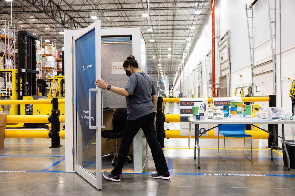 Amazon will install small 'ZenBooth' meditation kiosks in its warehouses engt.co/34pK1Tz