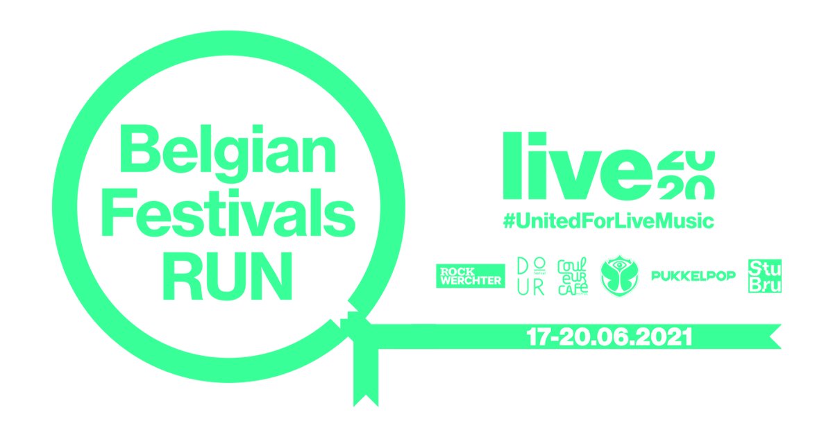 supportlive2020's tweet photo. Zet de zomer sportief in en doe mee met de #BelgianFestivalsRun! Loop virtueel door de geschiedenis van @RockWerchter, @tomorrowland, @CouleurCafeFest, @pukkelpop en @dourfestival, met dank aan het rijke archief van @stubru. Inschrijven en info via https://t.co/mFJX8oAxBk! 🏃‍♀️🏃🏃‍♂️ https://t.co/lV8keEcgPT