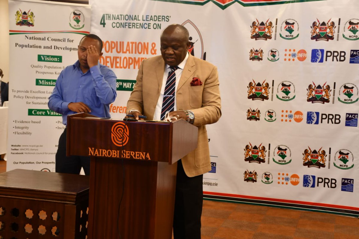cbs_ke's tweet photo. CAS NATIONAL TREASURY AND @Planning_Ke Mr. Erick Wafukho making his remarks.
 @NCPD_Kenya @mwongelaf @UNFPAKen @Afidep #PopulationConferenceKenya https://t.co/ZP4fGYbnOG