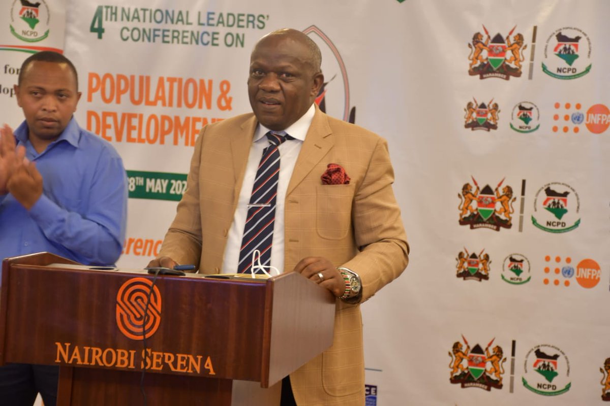 cbs_ke's tweet photo. CAS NATIONAL TREASURY AND @Planning_Ke Mr. Erick Wafukho making his remarks.
 @NCPD_Kenya @mwongelaf @UNFPAKen @Afidep #PopulationConferenceKenya https://t.co/ZP4fGYbnOG