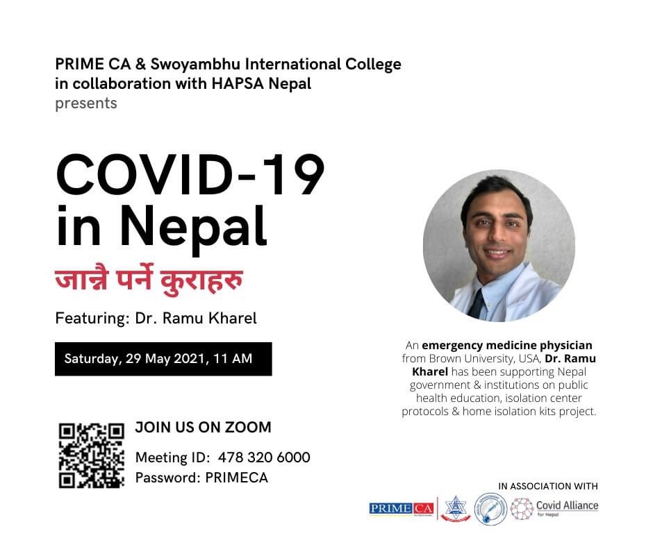 Tomorrow (Saturday) 11 am Nepal time, training for the public. Please join on Zoom meeting below, or on HPASA Facebook page live. <a href="/brown_global_em/">Brown Univ Division of Global Emergency Medicine</a> <a href="/alliance4nep/">COVID Alliance for Nepal</a> <a href="/hapsa4all/">HAPSA Nepal</a> <a href="/bijayacharya/">Bijay Acharya MD</a> <a href="/SumanaShrestha/">Sumana</a> <a href="/epradhan/">Elina Pradhan</a> #nepal #training #share