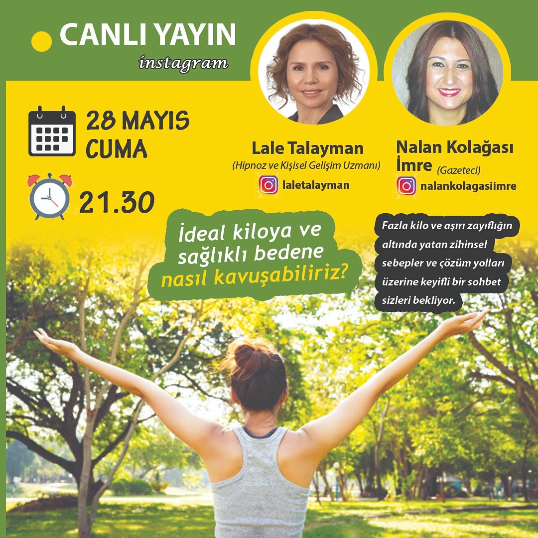 Nalan_2's tweet photo. LALE TALAYMAN CEVAP VERİYOR... Bilinçaltının kilo alımında veya kilo kaybında etkisi nedir? Bu akşamki yayına bekleriz... https://t.co/dmwrSMhhqu
