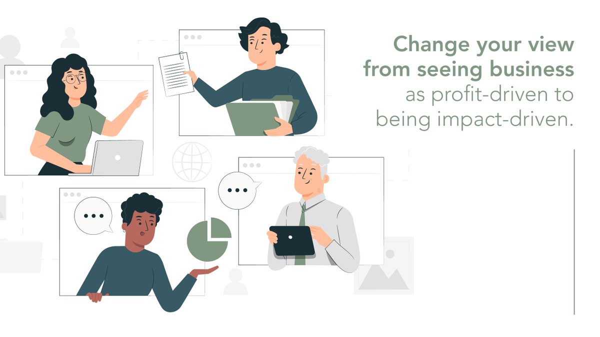 JonathanAlgreen's tweet image. Change the narrative from viewing businesses as profit-driven, I see all my businesses as impact-driven aspiring to be the catalyst for positive change for both the planet and the people living in it.
#sustainablebusiness #profitdriven #positivechange #peopledriven #planetcentric