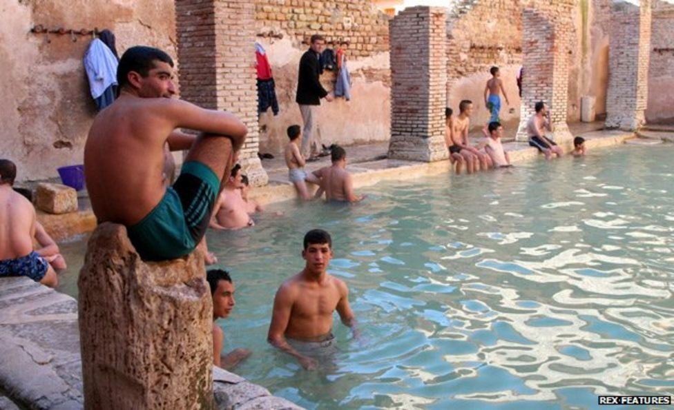 GrecianGirly's tweet photo. The Roman bathhouse at Khenchela, Algeria, is still in use 2,000 years after being built! https://t.co/IvXa5XDcLA… https://t.co/dL32RFh3F0