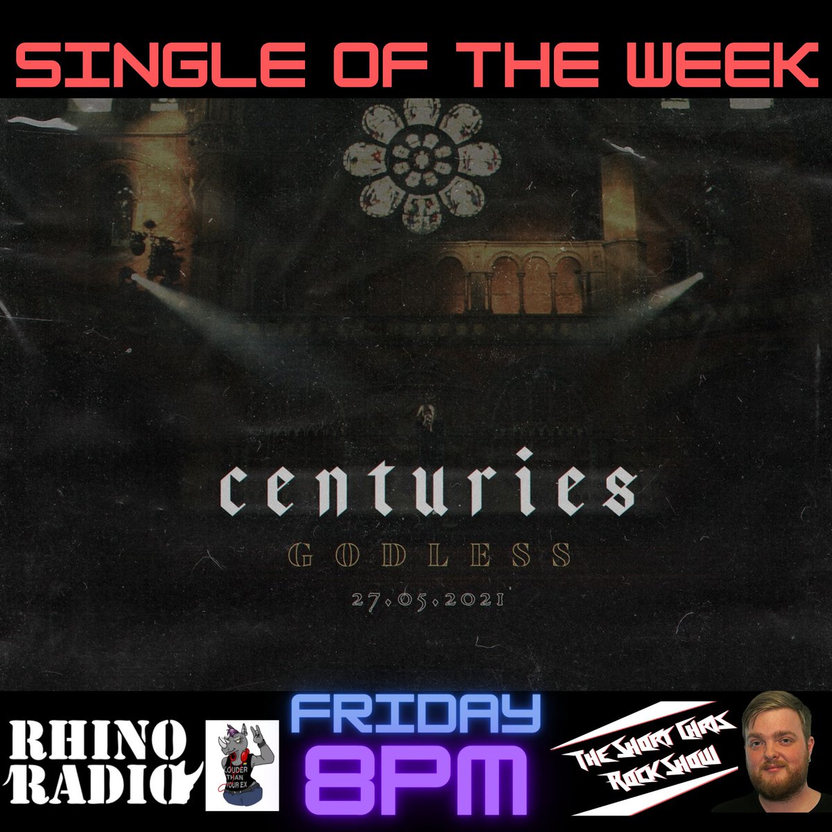 Catch me on <a href="/RhinoRadio/">Rhino Radio</a> from 8pm for an exclusive interview with Dan of <a href="/centuries_uk/">CENTURIES</a> and a spin of their new single 'Godless' as my #singleoftheweek

Plus there's spins of <a href="/SingleBySunday/">Single By Sunday</a> <a href="/WhaleandtheWolf/">Whale and the Wolf</a> <a href="/thebandwilder/">Wilder.</a> <a href="/haytorband/">HAYTOR</a> <a href="/spiritboxband/">Spiritbox</a> <a href="/CapstanBand/">Capstan</a> and more!!!!