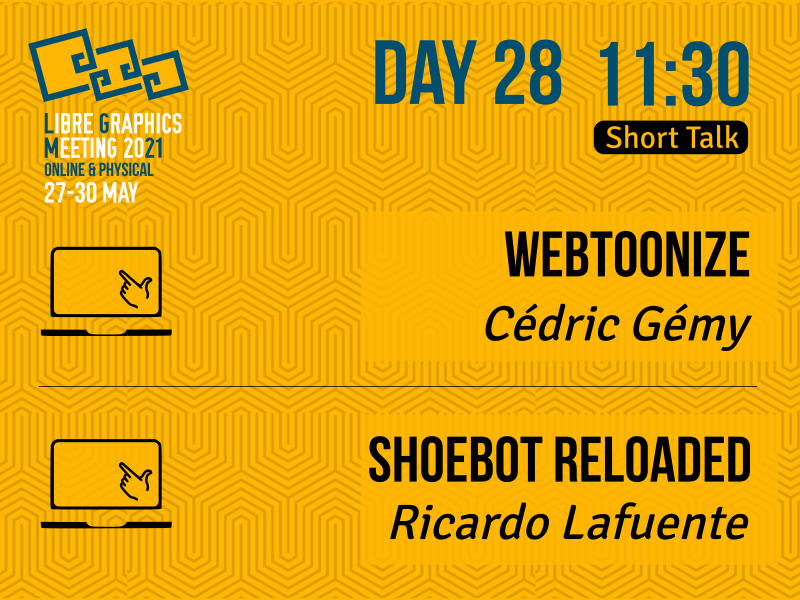 rlaf's tweet photo. If vector graphics, python, creative coding and/or pen plotters ring a bell, my LGM short talk presenting the new #Shoebot release will probably be of interest to you! In around 30 minutes: https://t.co/LirutrSnOE https://t.co/oojtecueXs