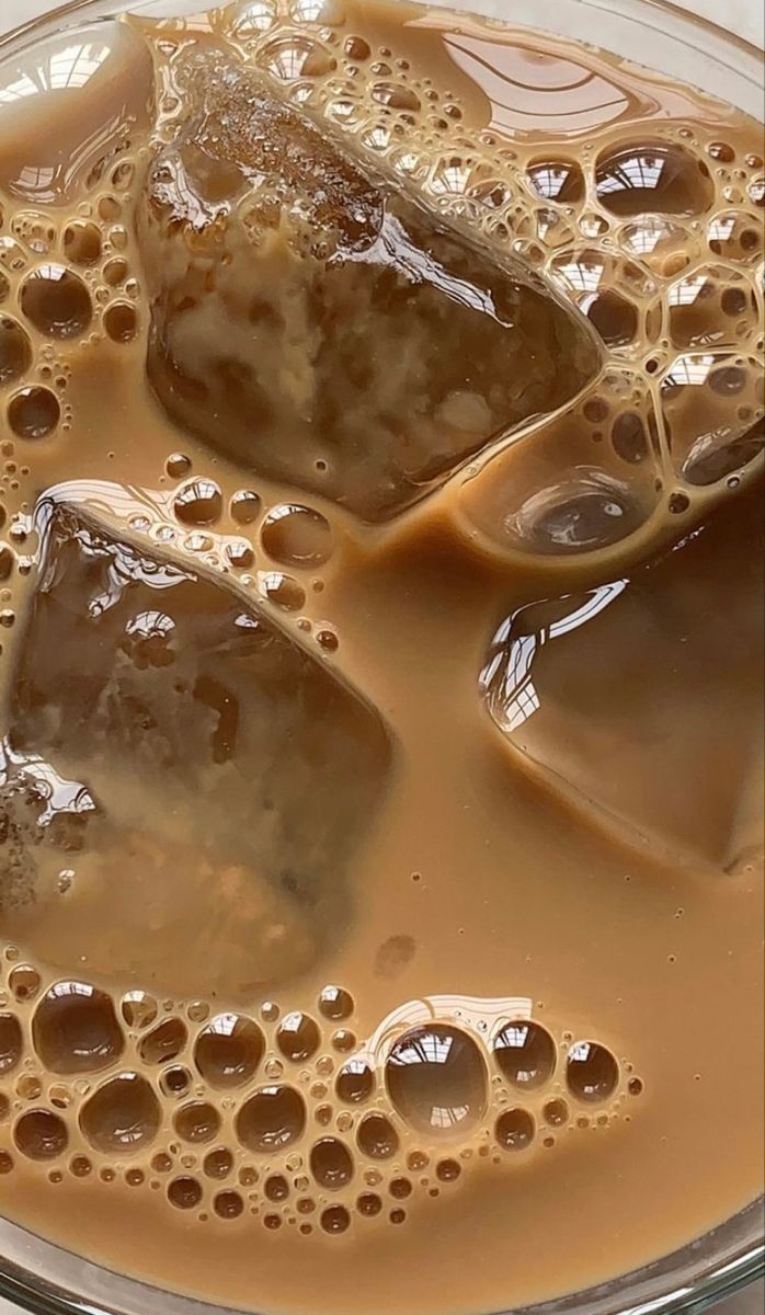 iced coffee is a piece of art