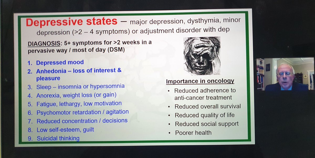 MonaFaris03's tweet photo. Depression in cancer care: David Kissane talks about why it's so important to address depression in patients with cancer and why depression may go untreated or unrecognised @IPOSPsychoOncol #ipos2021 https://t.co/fMvEnvyNkS