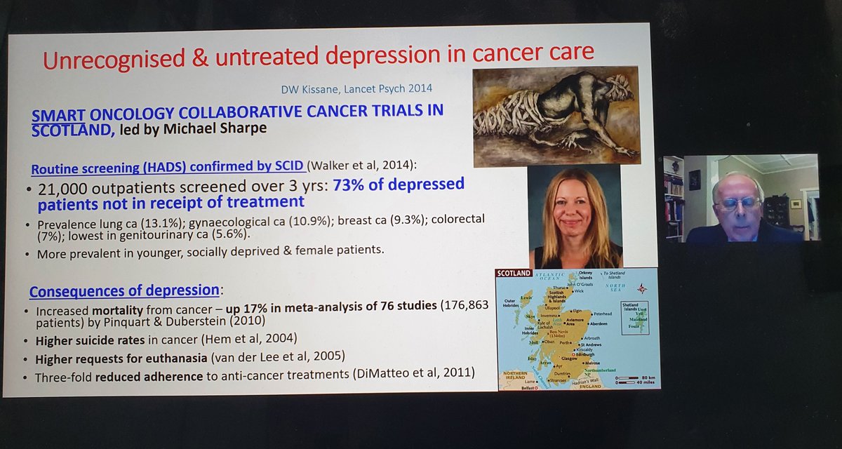 MonaFaris03's tweet photo. Depression in cancer care: David Kissane talks about why it's so important to address depression in patients with cancer and why depression may go untreated or unrecognised @IPOSPsychoOncol #ipos2021 https://t.co/fMvEnvyNkS