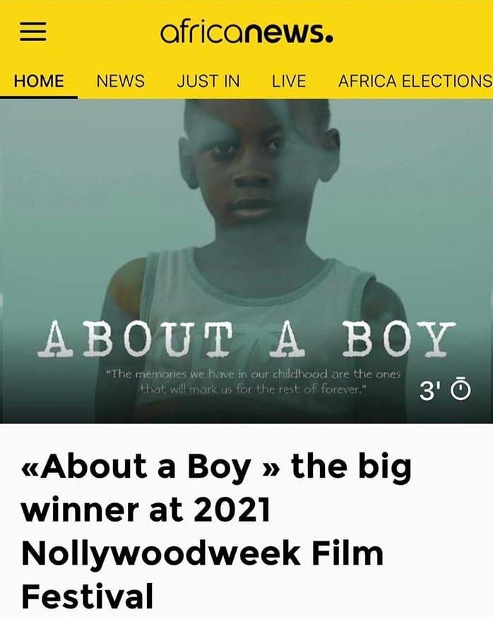 @Aboutaboymovie headlines the news. This amongst other things shows the quality and excellence of the film. Cheers to more wins and awards 🏆 #AboutABoyMovie #AwardWinningMovie #NollywoodWeekParis #PenzaarvilleAfrica