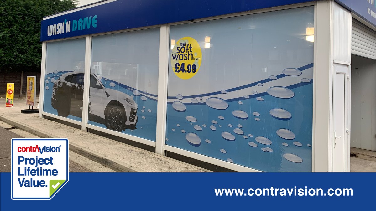 Contra_Vision's tweet photo. Our #applicationofthemonth is one that is frequently done, according to our customers. Applying Contra Vision window perf to the outside of a car wash, it just makes sense. The features of one-way vision work perfectly for this application.
Read more: https://t.co/5mOasro517 https://t.co/usGlwtjvNT