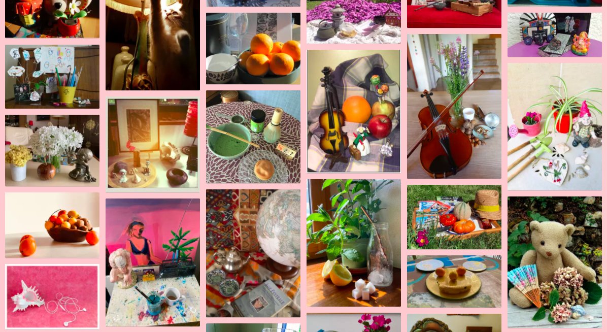 Vous connaissiez les natures mortes ? 
Découvrez les natures vivantes des mooqueurs du #MOOCPeintresFemmes, qui symbolisent leur vision du bonheur, du renouveau, de la convivialité !
👉 bit.ly/34oMCNF