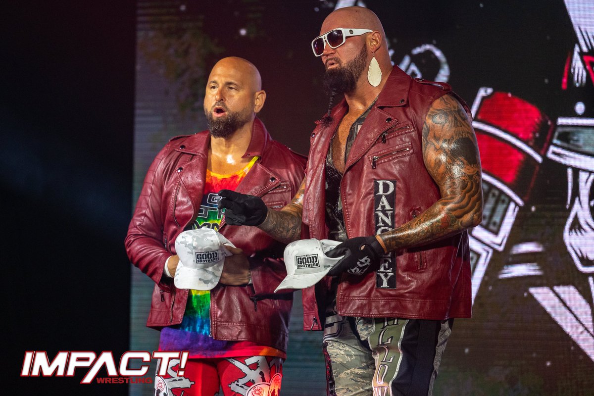 ThisIsTNA's tweet photo. Machine Gun and General Dangly. #IMPACTonAXSTV @MachineGunKA @The_BigLG https://t.co/hydmO3BwDX