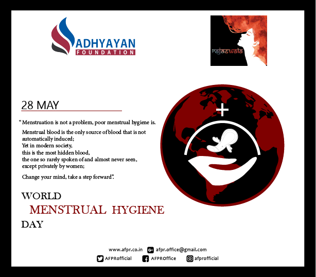 AFPRofficial's tweet photo. @AFPRofficial wishes you Mentrual Hygiene Day to all menstruators.
.
.
.
.
.
.
#rajaswala #afpr #MenstrualHygieneDay2021 #MenstrualHygieneDay2021 #menstruation #MHDay2021 #StaySafe #menstruationmatters https://t.co/h10RhCJD5x