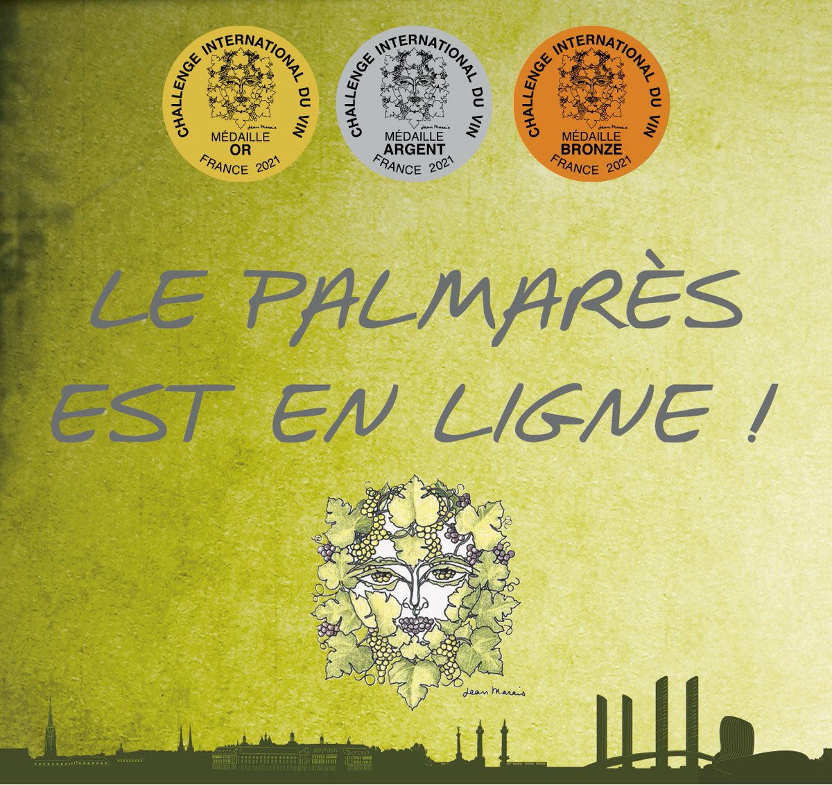 ConcoursDVins's tweet photo. Rendez-vous sur https://t.co/xPvGhIjxY3 pour connaître les lauréats parmi les vins blancs, rosés, effervescents, VDN/VDL et eaux-de-vie 🥇🥈🥉🍷
#CIV #Challengeduvin #ChallengeInternationalDuVin #winetasting #winelovers #concoursdesvins #concoursdevins #bordeaux #vin #wine #vino https://t.co/dz0GKcORAJ