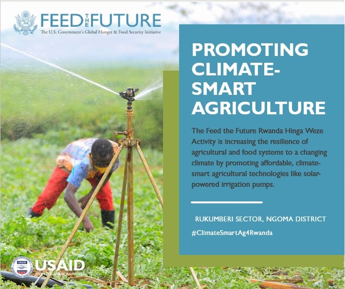 It is #WorldHungerDay2021! We are responding to hunger by promoting affordable, climate-smart agricultural technologies like solar-powered pumps to irrigate 💧💧300 hectares for farming across four of #Rwanda's driest districts. #ClimateSmartAg4Rwanda