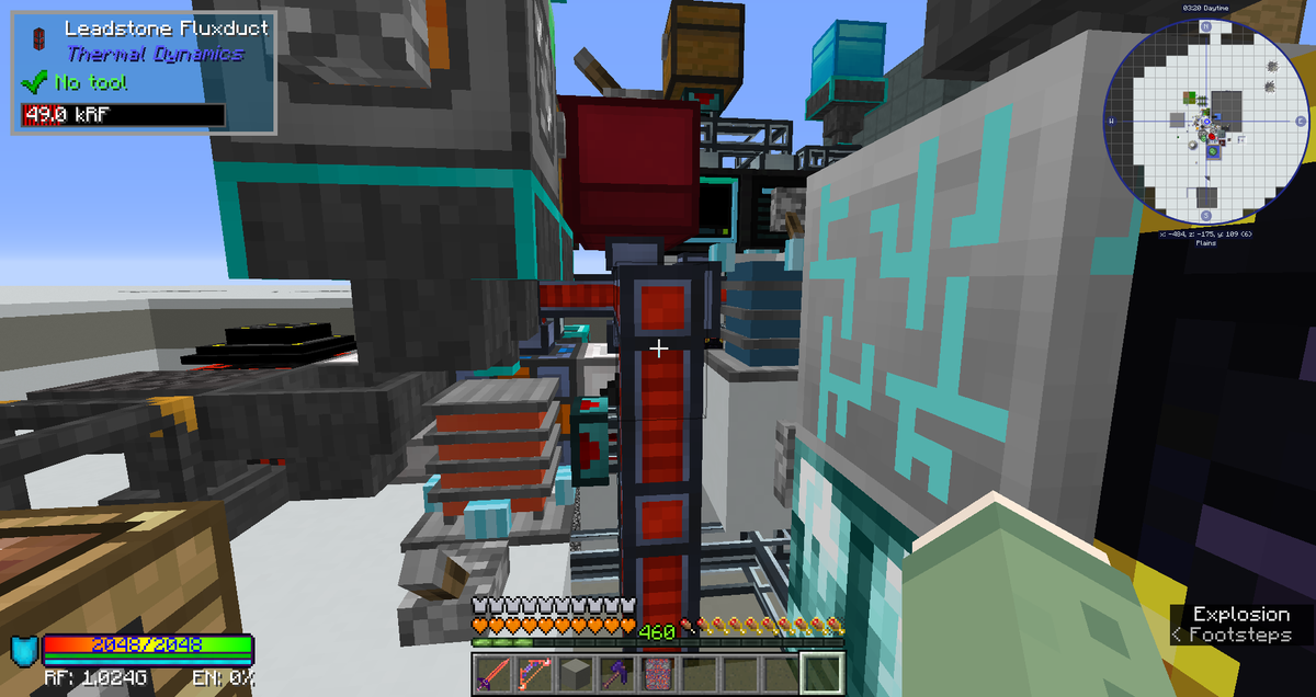 がくぶち Vtuber好き マインクラフトのmodの質問なんですけど この画像の左上に出てる 見てるブロックの詳細を表示する Modの名前知ってる方います Modpackで使って便利だったから別ワールドでも使いたいけど どのmodかわからないんで教えてもらえる