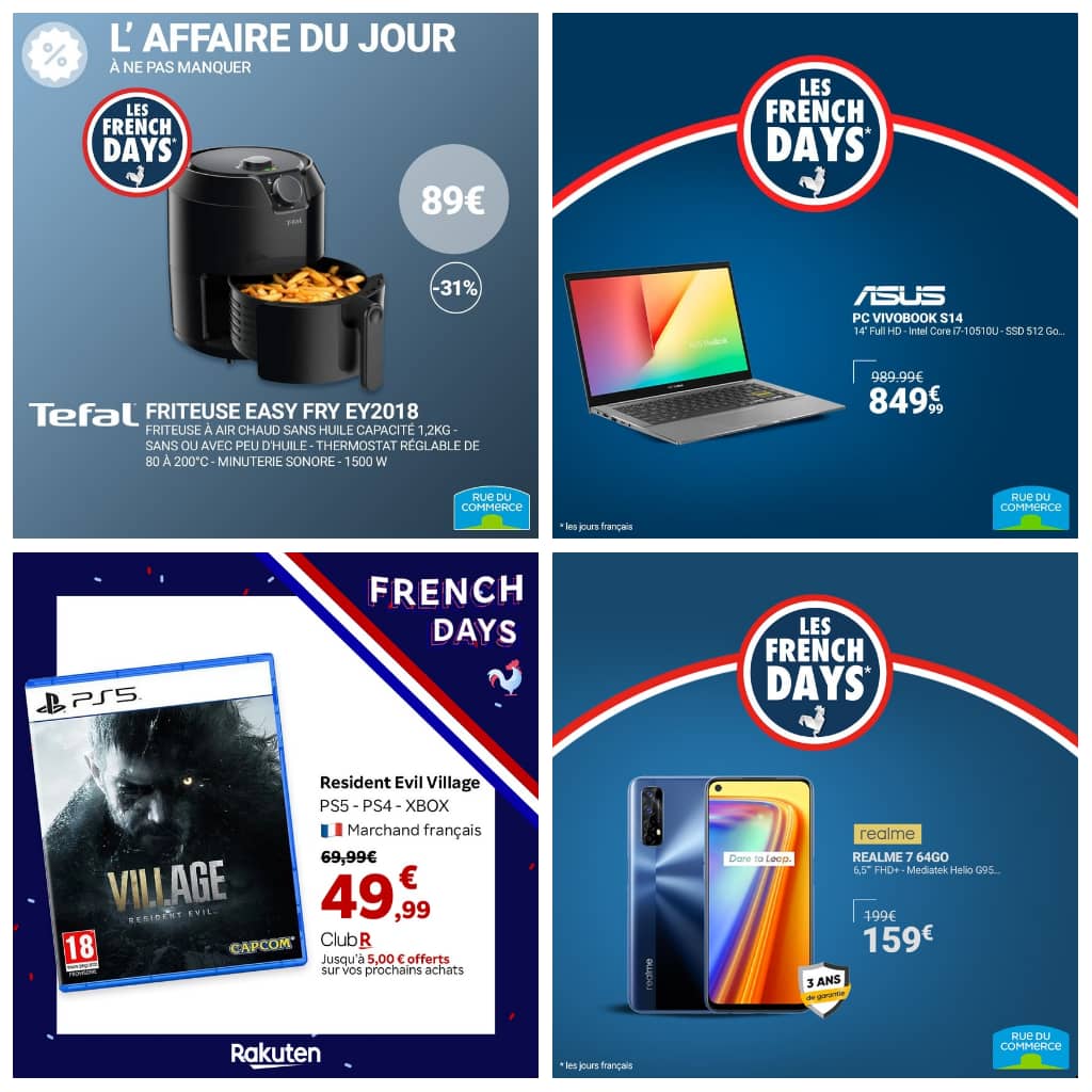 Vu Sur On Twitter Les French Days Debarquent Sur Rakuten Et Rue Du Commerce Web Https T Co Jyn4gw9e0x Shopping Fashion Style Onlineshopping Online Beautiful Rakutenfrance Onlineshop Stylish Rueducommerce Hairstyle