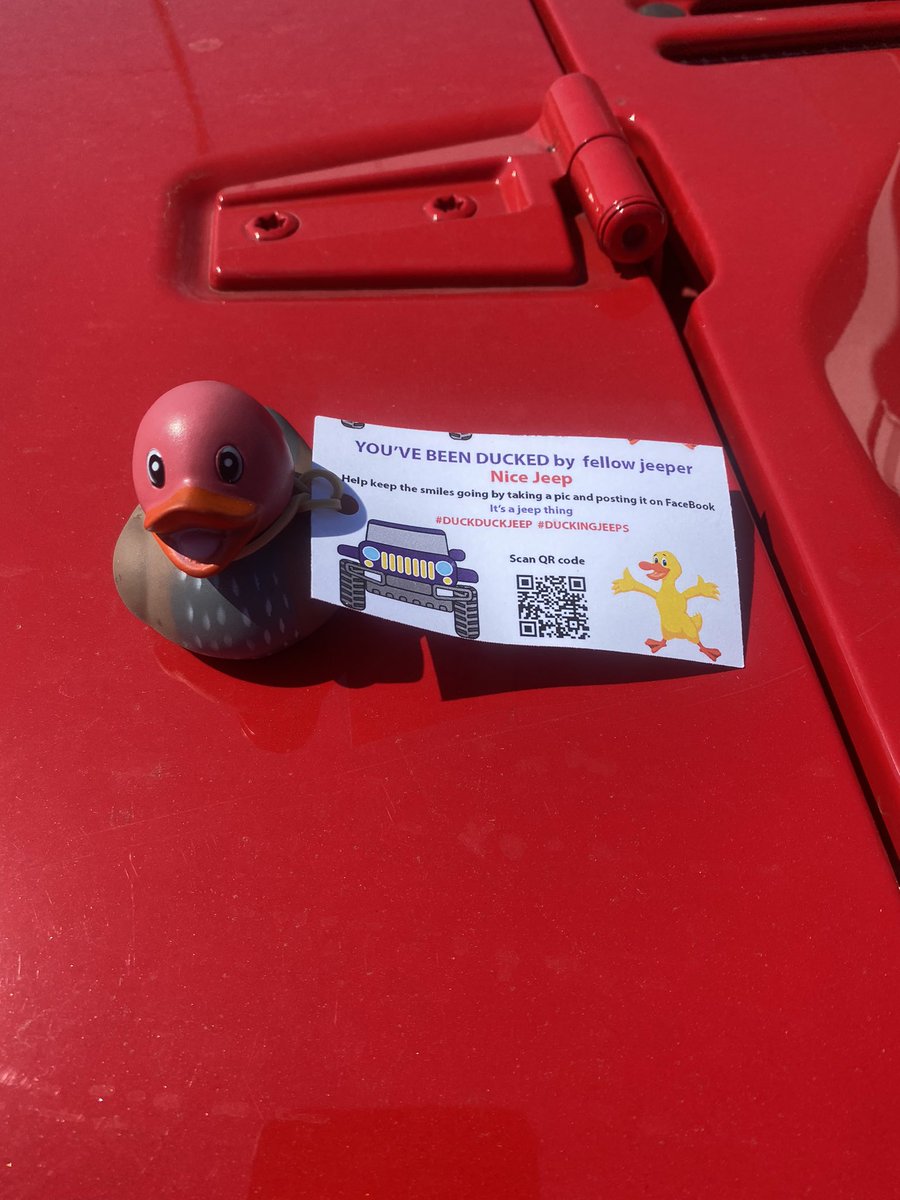 JkuResque's tweet photo. I just got #duckduckjeep #duckingjeeps !!! https://t.co/D1Fraaj28L