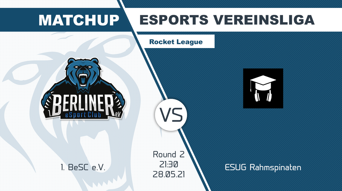 berlinesports's tweet photo. MATCHDAY!🚗🔥
Die nächste Runde der @ESVL_de Rocket League steht an! Kann sich unser Team heute den 1. Sieg sichern?
🆚@esugesports
⏰21:30
📺https://t.co/SGrzsYe2ff
#BeSCWIN https://t.co/H67wG2kyPb