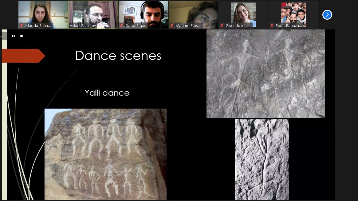 We are live! 
First we are delighted to have <a href="/AslanMirQ/">Aslan Qasımov</a> talk about his work on the #rockart of #Gobustan.