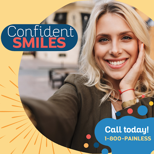 Schedule today for a confident smile tomorrow. 

Call 1-800-PAINLESS 
or visit: brightsidedental.com
