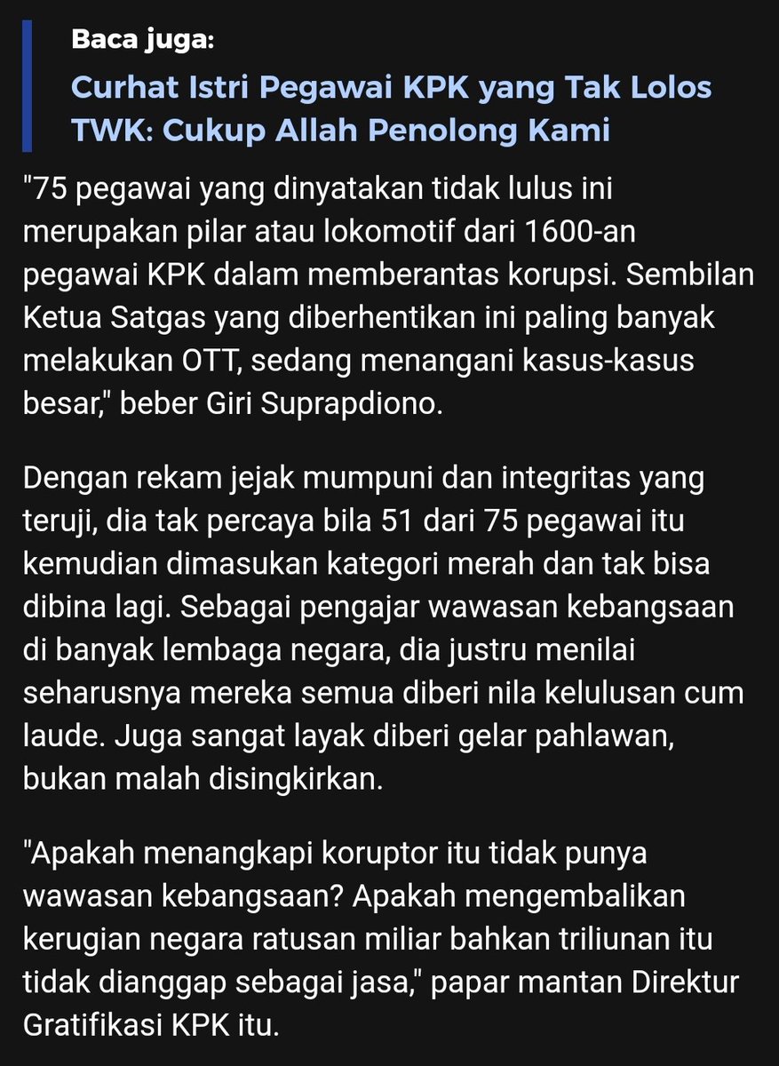 hipohan's tweet photo. Giri salah satu yg disingkirkan Firli dr KPK, pengajar di Lemhanas, Sesko-AD, Kemenhan, Sespim Polri, Eselon 1, Kepala Daerah bahkan Menteri. Ybs juga   penerima Makarti Bhakti Nagari Award pada Des 2020 sbg lulusan terbaik pelatihan kepemimpinan nasional II angkatan XVII di LAN. https://t.co/uXJFCoEnb5