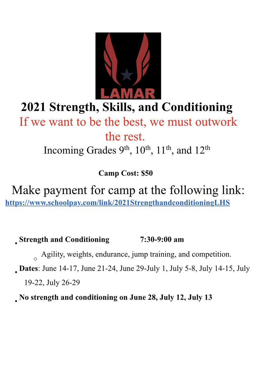 Lamar Track Summer Camp