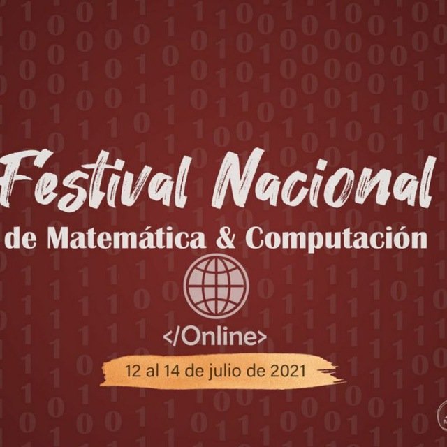 ¡No te lo pierdas! 
         "Festival Nacional de 
    Matemática y Computación" 
          Del 12 al 14 de Julio. 
                 ¡Participa!
         Canal de Telegram: t.me/joinchat/rxQy0…
#Eureka
#FestivalHU
#IA
#Matemática
