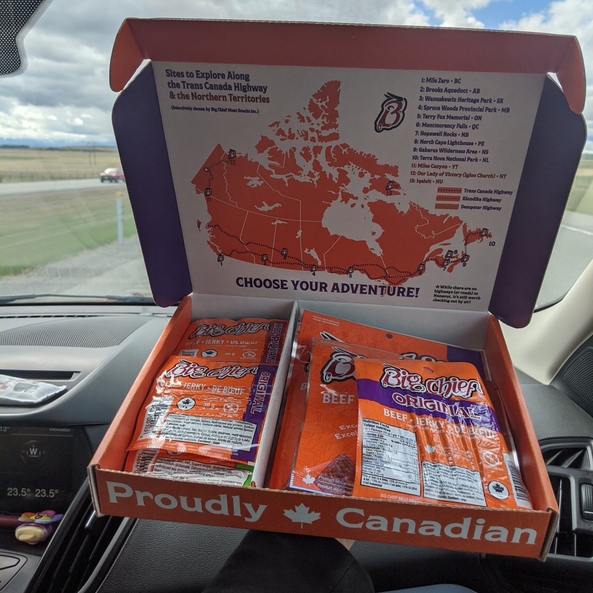 [GIVEAWAY] Today is #NationalRoadTripDay 🚗 and we're giving you a chance to win a Road Trip Box of Jerky! RT to Win!

The winner must be located in Canada 🇨🇦Contest closes June 1st. #BigTasteAdventure