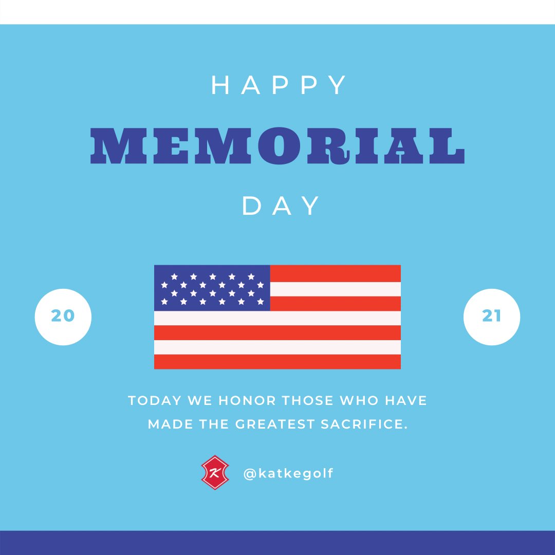 Happy Memorial Day Weekend, everyone.🔆 We will be open from 8am-8pm on Memorial Day, and Founders Grille will also be serving starting at noon (weather permitting).
.
.
.
#katkegolf#ferrisstate#memorialday