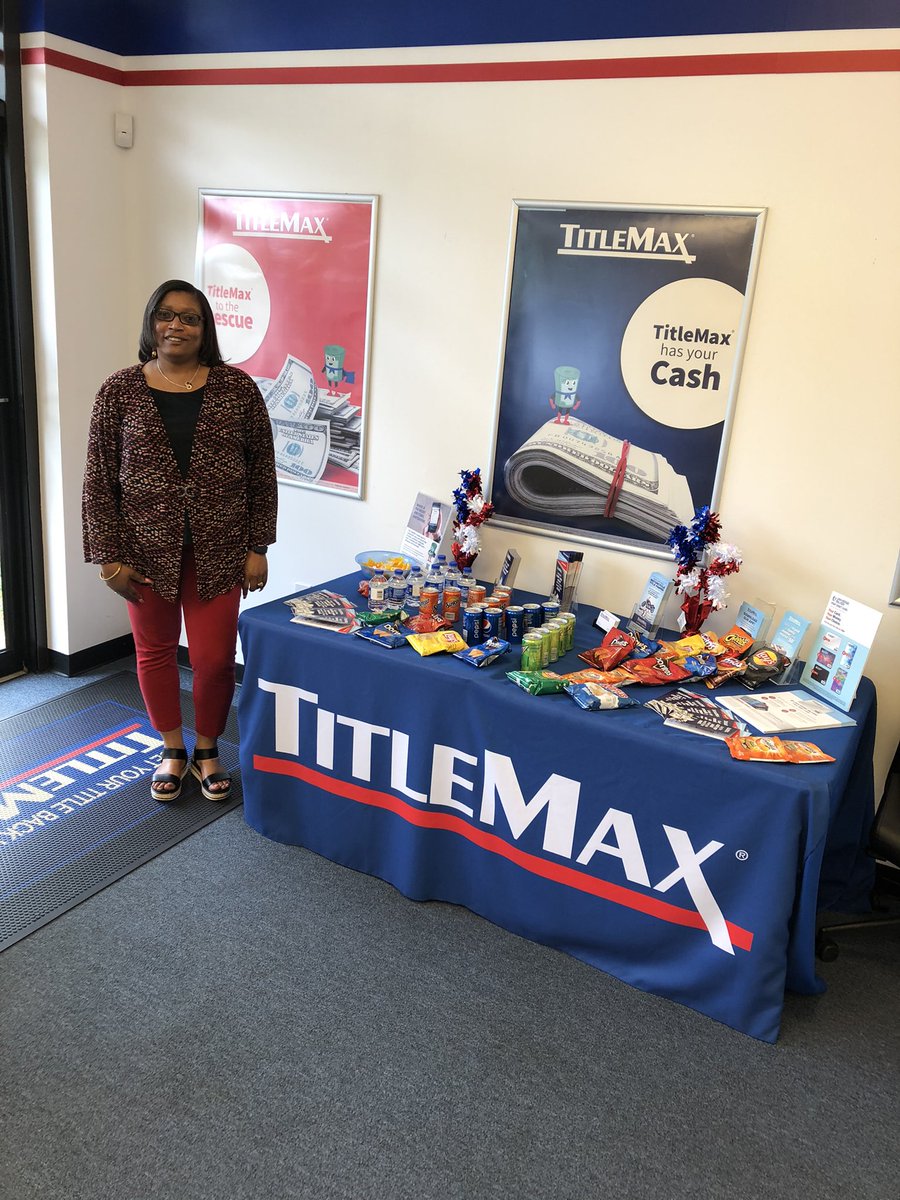 Titlemax of Newnan 2 is showing love by wearing Red and refreshments for our customer on this Fabulous Friday #TMXCompanies #Khenley72 #TMXProjectsServ