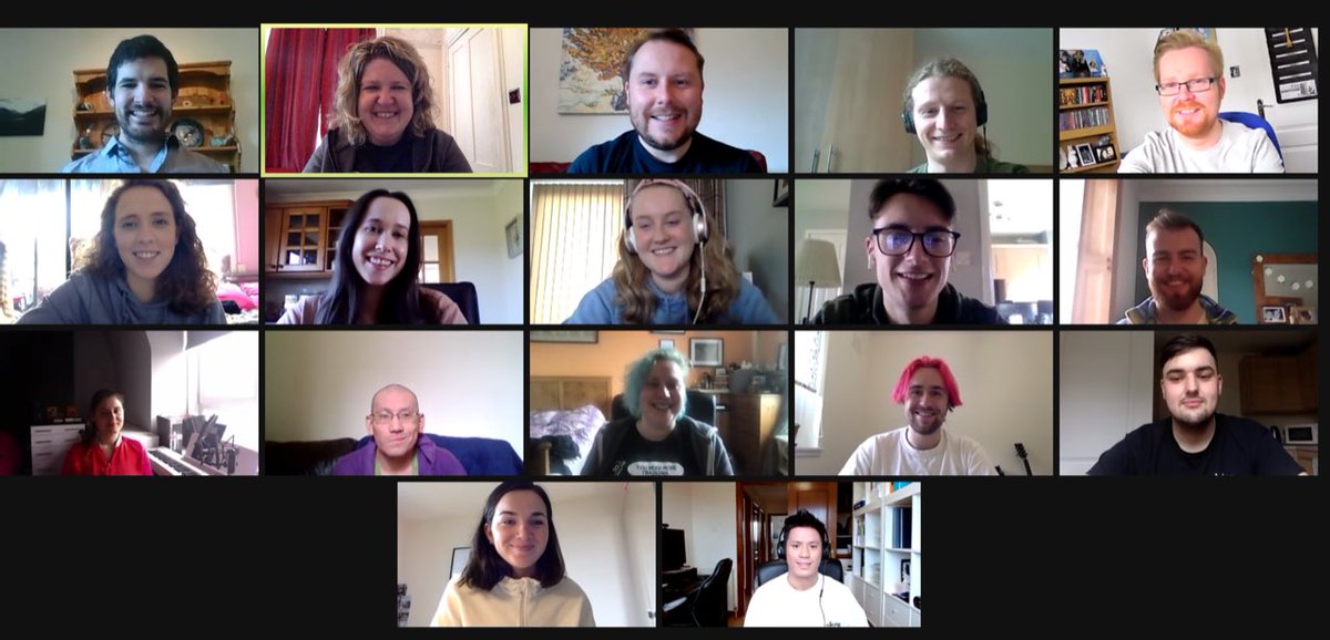 akapaulineblack's tweet photo. Congratulations to the #MusicEducation class of 21, last day of online classes! #UoAPGDE #UoABMusEd @UoAMusicDept @educationabdn 🎉🥂 https://t.co/QQzkicMKyr