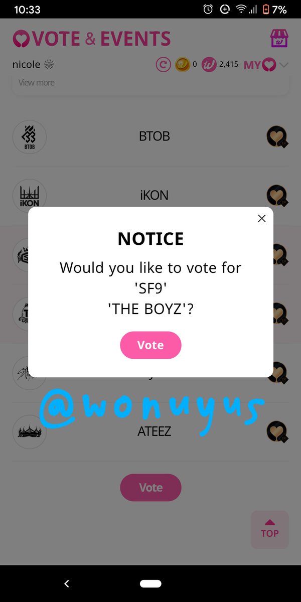 wonuyus's tweet photo. @glady_hk09 done!! sf9 fighting👑 https://t.co/bI7RQjkm8h