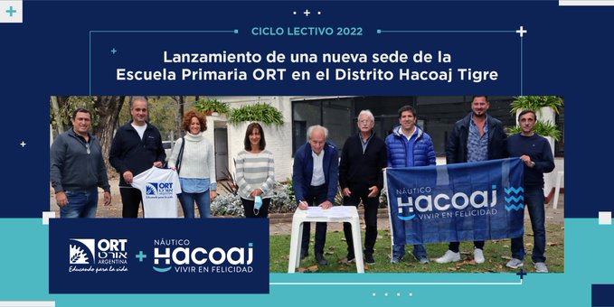 ¡HACOAJ da un paso más hacia el futuro junto a ORT Argentina! #ConstruyendoFuturo 
En el ciclo lectivo 2022, ORT Argentina abrirá una nueva sede de su Escuela en el Distrito Hacoaj Tigre.
Educando para la vida + Vivir en Felicidad
<a href="/ORTArgentina/">ORT Argentina</a>