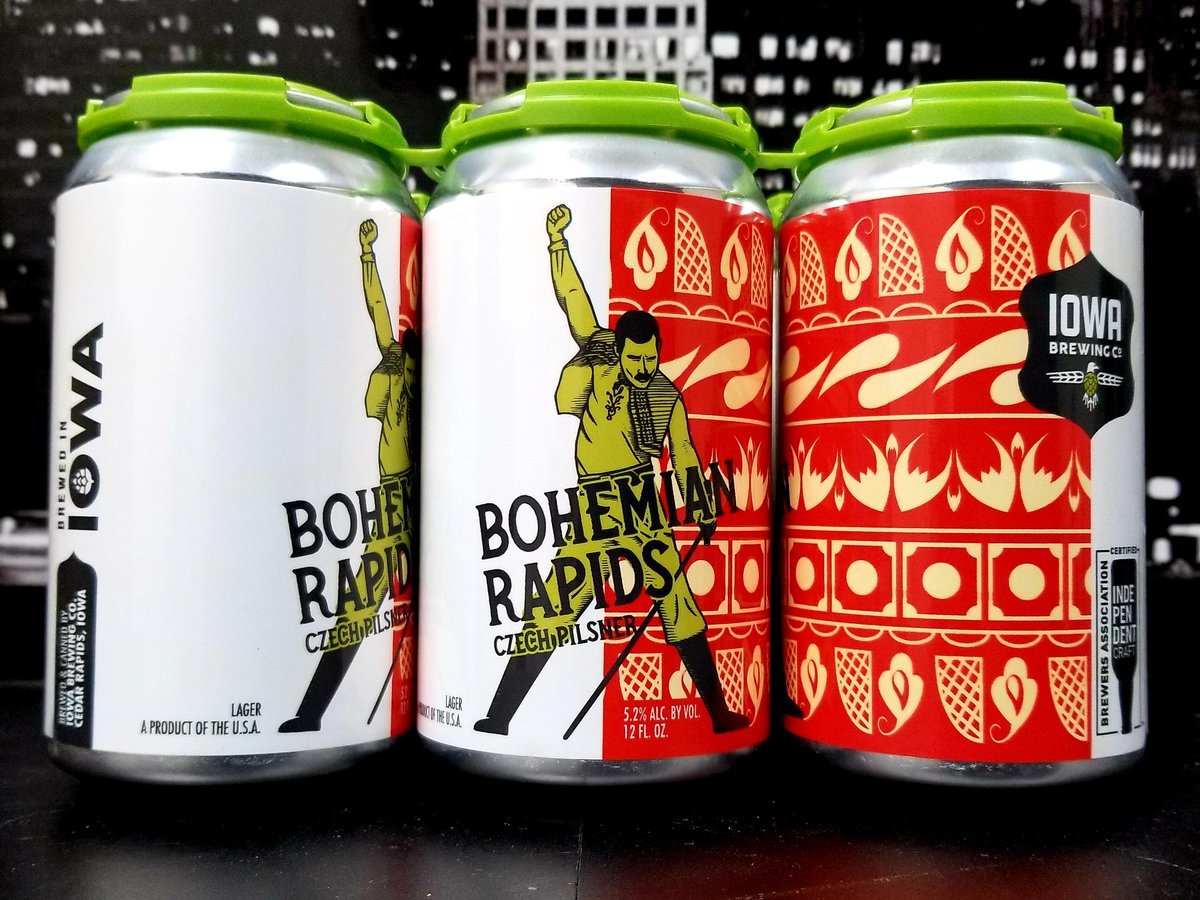 CityViewLiquor's tweet photo. Don't forget to take your pils! @IowaBrewing BOHEMIAN RAPIDS is HERE! #DontForgetYourPils #GetCrushin #CoolerCrushables #FreshFrosties #NewBeerHere #SuperSlamWorthy #PoppingPils #CzechItOut #CrispCrusher #WelcomeToWisco #WelcomeToMadison #GetItAtCityView #DrinkingGoodInTheHood https://t.co/NVZWIkSAnx