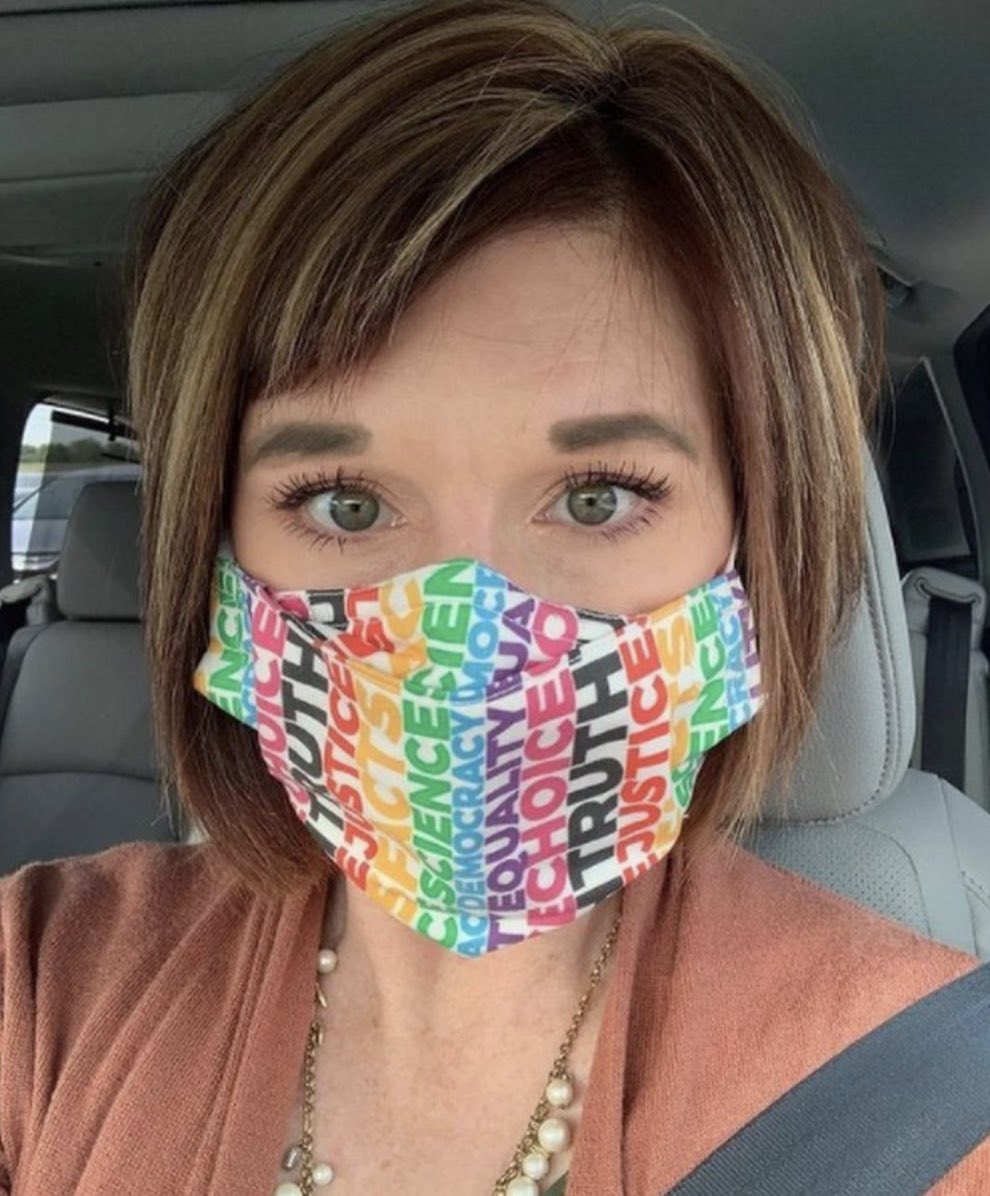 gotmaskOK's tweet photo. Over the past year, we’ve asked Oklahomans to share their “why” for wearing a mask. We received so many great submissions, and this was one of our favorites: 

“I wear my mask because science is how we get back to normal!" - Dr. Savannah Stumph

#GotMaskOK https://t.co/CqaS2dTS7W