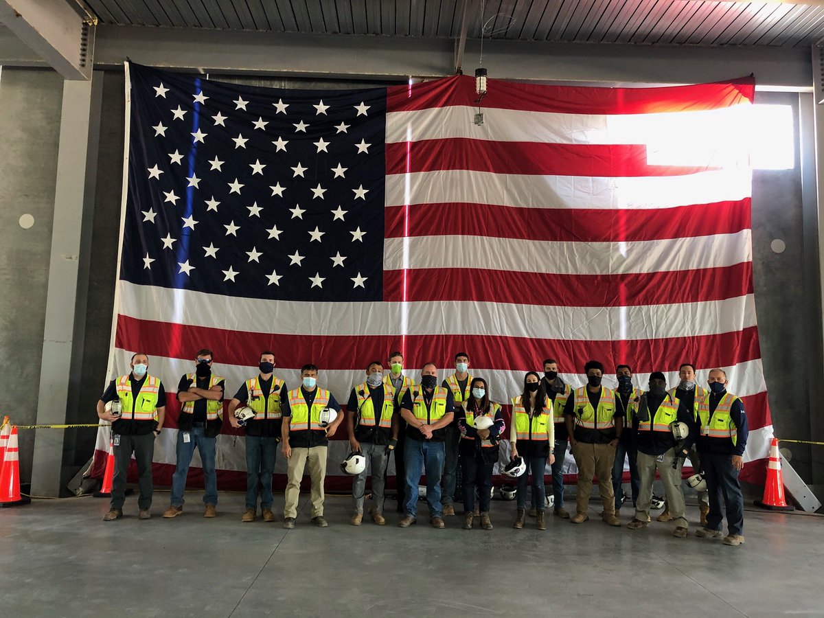 HITTContracting's tweet photo. Congrats to our #HITTTechnology team and partners at @DataCenters_QTS on the topping out celebration of their new 42-MW colocation data center! Designed by @corganinc, this 300,000-sf greenfield campus situated on 102 acres was designed to meet rapid, large-scale deployments https://t.co/dSgoSbpuY0