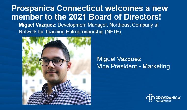 Prospanica_CT's tweet image. Please join us in welcoming and congratulating Miguel Vazquez who will be serving on the Prospanica CT Board of Directors.  Congratulations Miguel Vazquez!
#marketing #socialmedia #digital #communications #BOD #ProspanicaCT