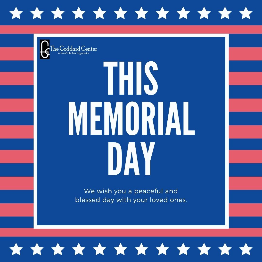 GoddardCenter's tweet photo. We will be closing at noon Friday May 28, and will be closed all day Saturday in honor of memorial day.

Everyone have a safe and blessed weekend! https://t.co/uxUn9Ef1uC