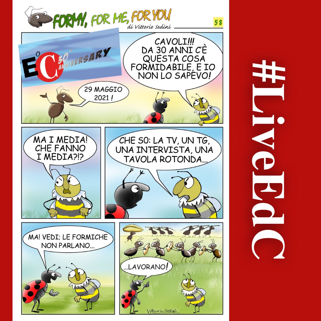 Edc_online's tweet photo. Da 30 anni e non lo sapevi? 🙊🐜🐜
#formy #LiveEdC #30EdC https://t.co/u53dm5JVuq