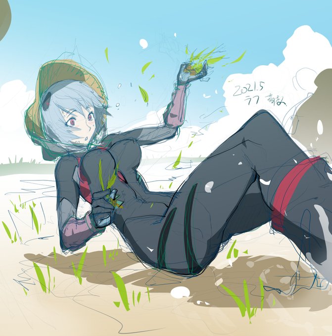 ここまで来たら綾波も描いておかないと
という使命感。 