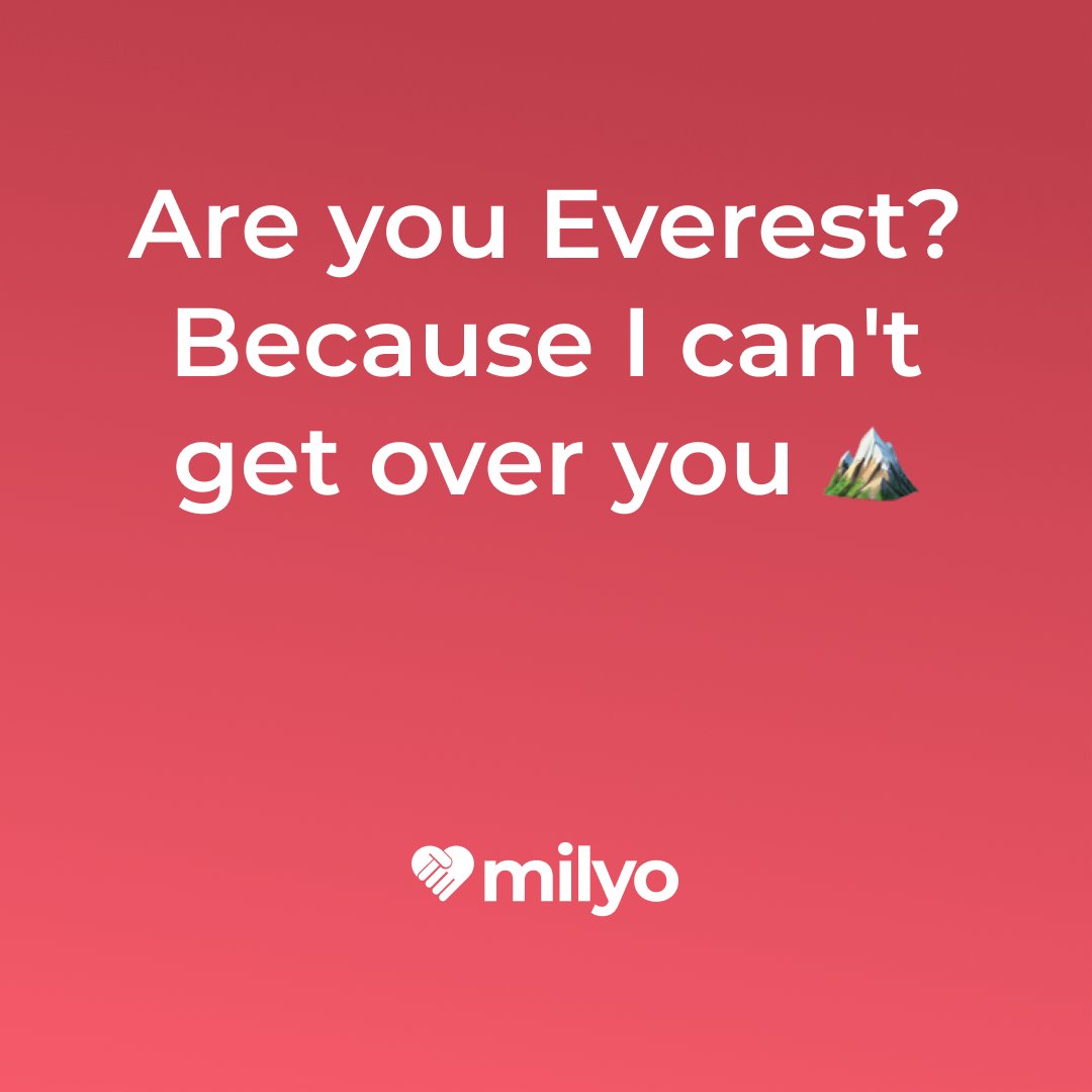 Milyoapp's tweet photo. Cheesy pick up lines to make the first move 👇

#nepaleseflirt #nepalidatingapp #nepalesedatingapp #nepaliflirting #nepalesepickuplines https://t.co/5PpaYV7ppI