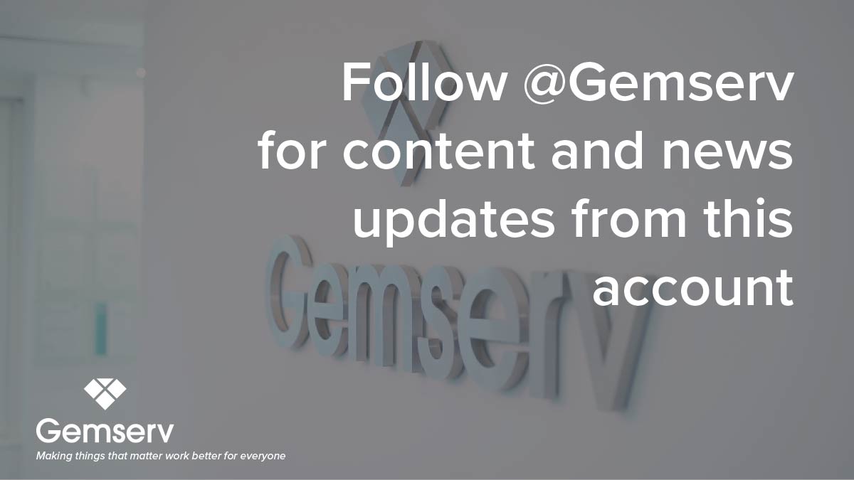 We are now part of Gemserv. You can now follow @Gemserv to keep up with our work, insights and news. 

To ensure you don’t miss out on our content, follow our hashtag #GemservLowCarbon