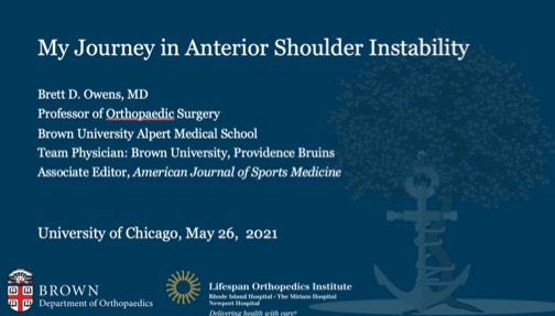 Thanks to the <a href="/UChicagoOrtRes/">UChicago Orthopaedic Residency</a> - had a blast giving grand rounds this week on shoulder instability. Thanks to <a href="/ReiderBruce/">Bruce Reider</a> <a href="/DrOrthoSports/">Aravind Athiviraham</a>