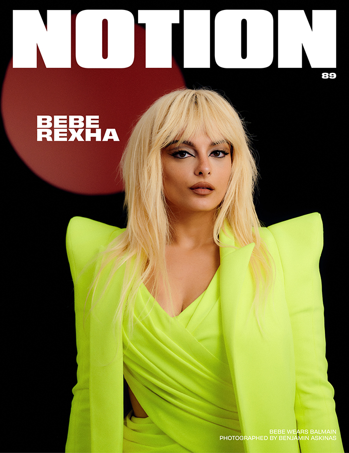 NotionMagazine's tweet photo. Pop titan @BebeRexha stuns on the second cover of #Notion89 wearing @Balmain โก
https://t.co/Wz1VJiarrB https://t.co/ddIfOgAO6d