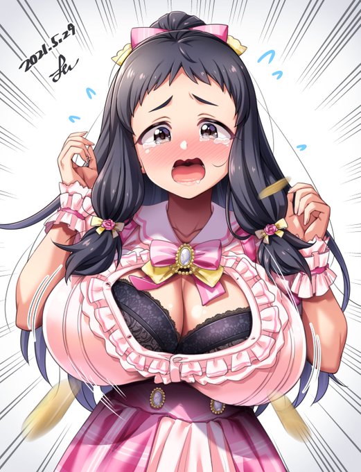 【Skeb】成長に衣装が追いつかない大沼くるみちゃん💥 