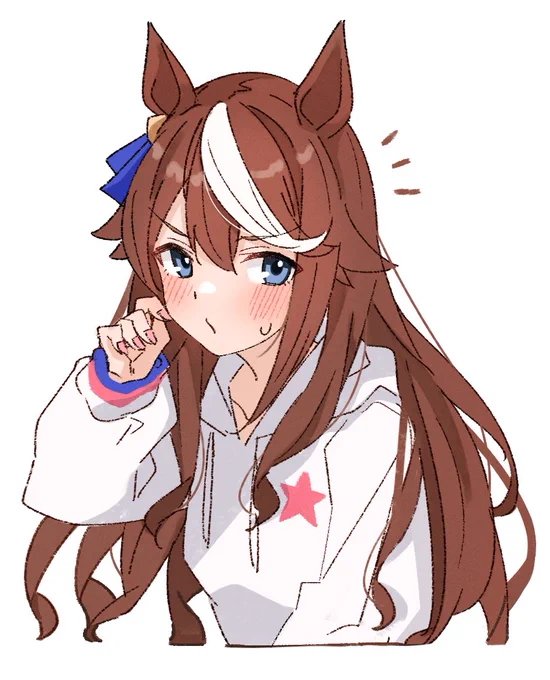 #ウマ娘
今日のワンドロ 髪を解いたテイオー 